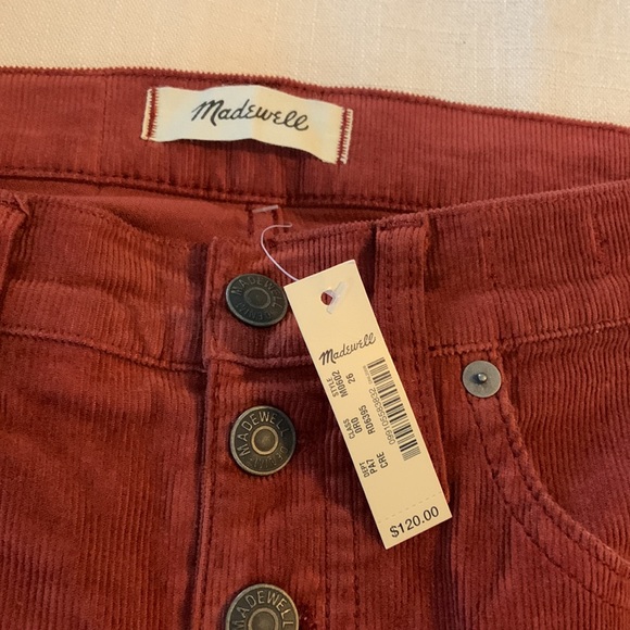 NWT Madewell Cali Demi-Boot Jeans: Corduroy Edition size 26 - Picture 3 of 4